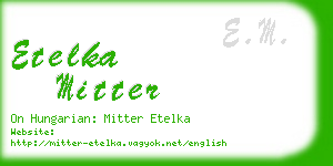 etelka mitter business card